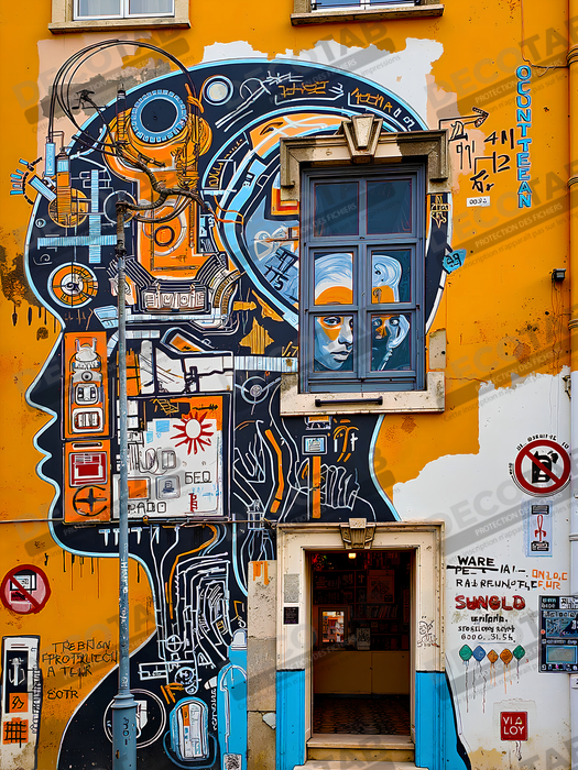 Tableau Street Art inspiration Basquiat