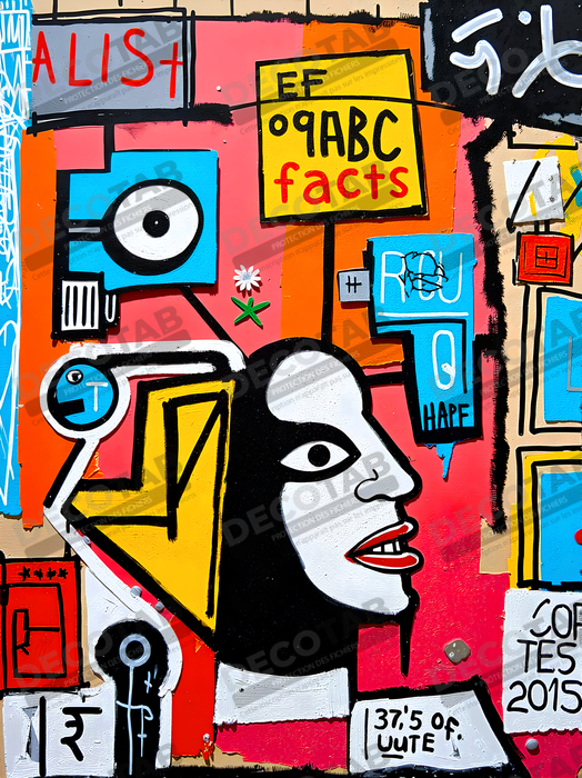 Tableau Street Art inspiration Basquiat