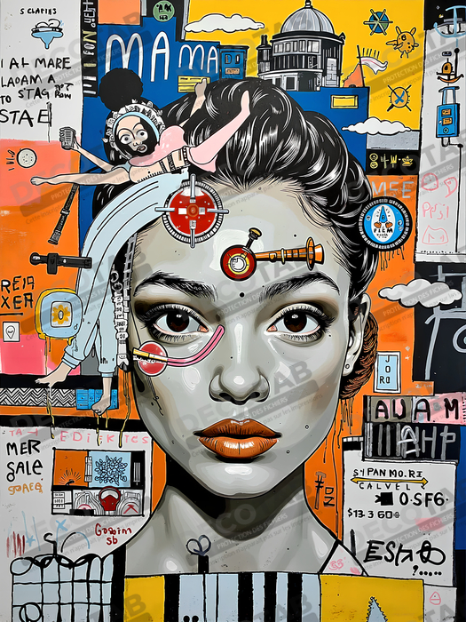 Tableau Street Art inspiration Basquiat