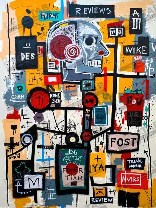 Tableau Street Art inspiration Basquiat