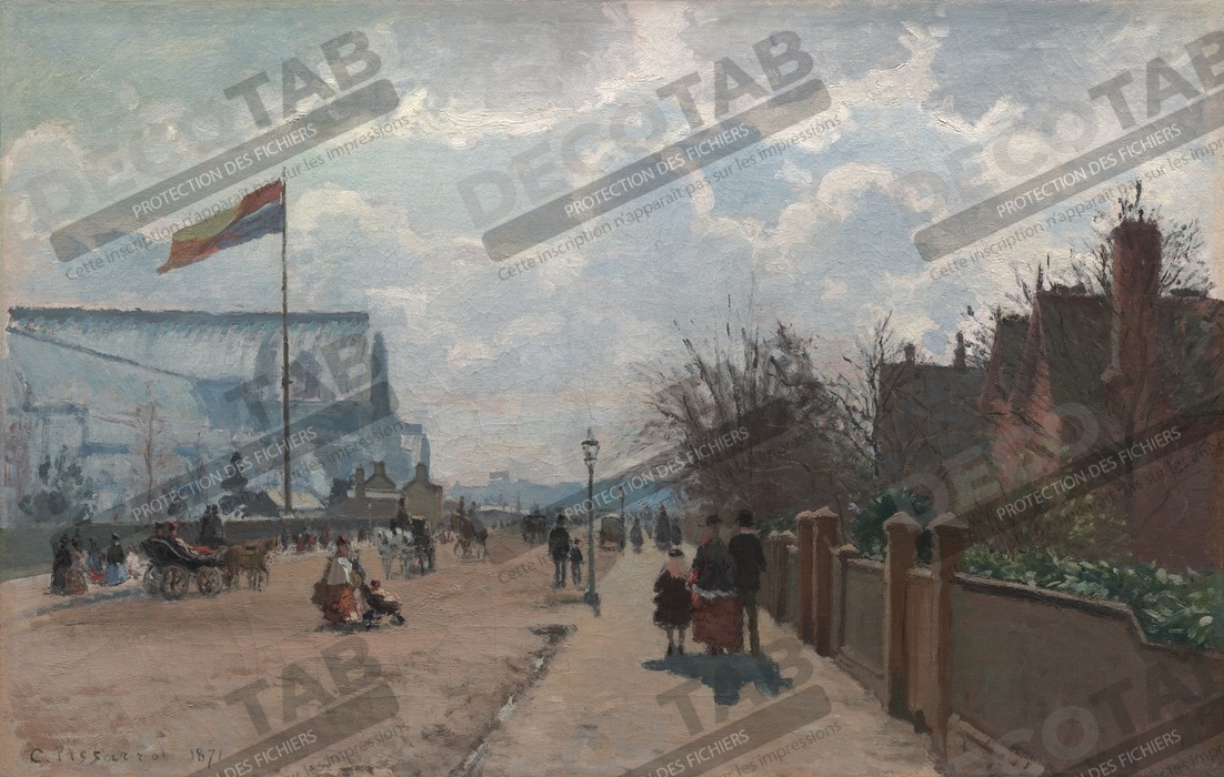 Reproduction Le Palais de Cristal de Camille Pissarro