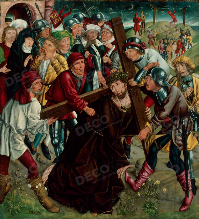 Reproduction Christ portant la croix de Master of the Freising Visitation