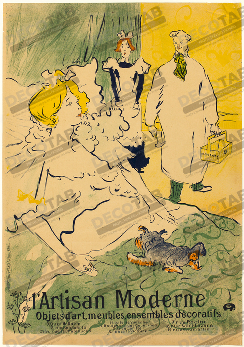 Reproduction L'Artisan Moderne de Henri de Toulouse-Lautrec