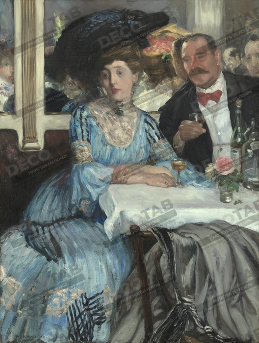 Reproduction Chez Mouquin de William James Glackens