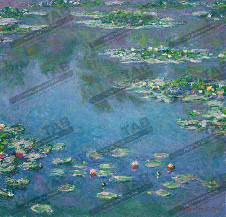 Reproduction Nymphéas de Claude Monet