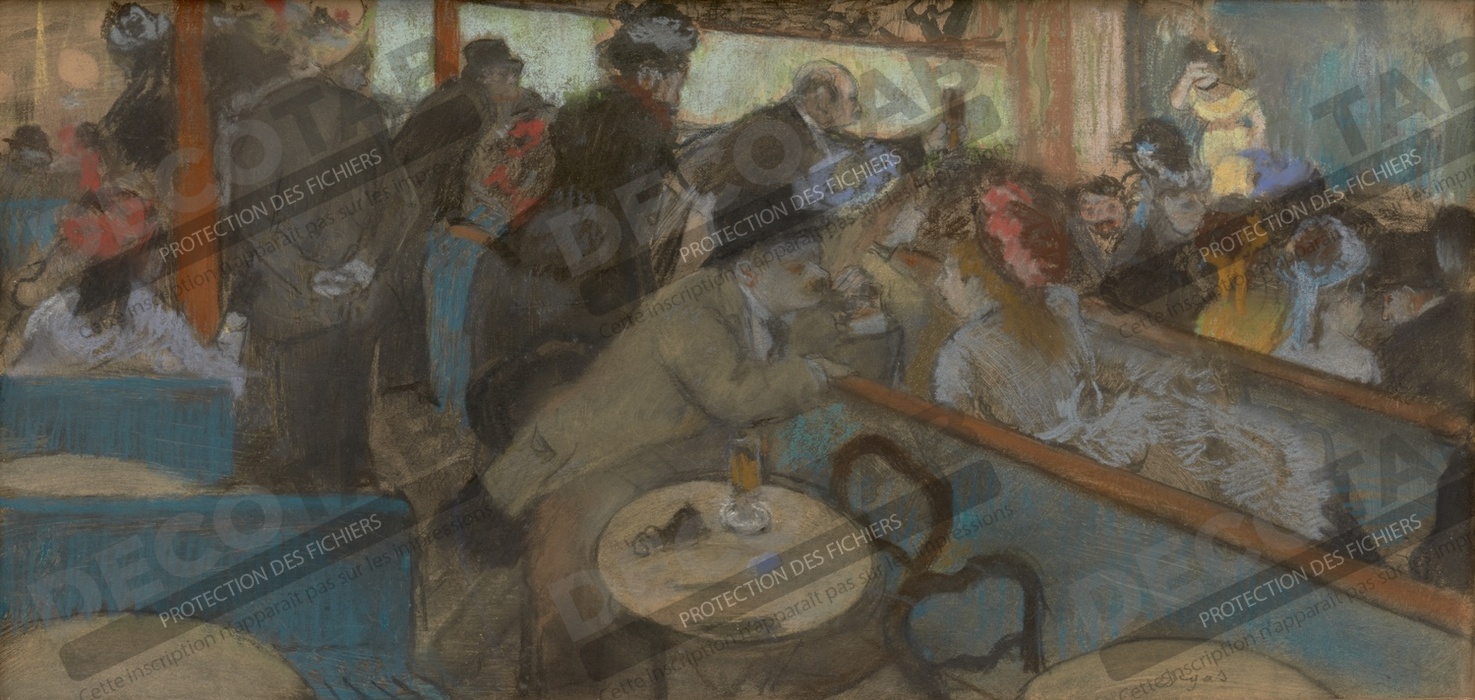 Reproduction Café-Concert (Les Spectateurs) de Hilaire Germain Edgar Degas
