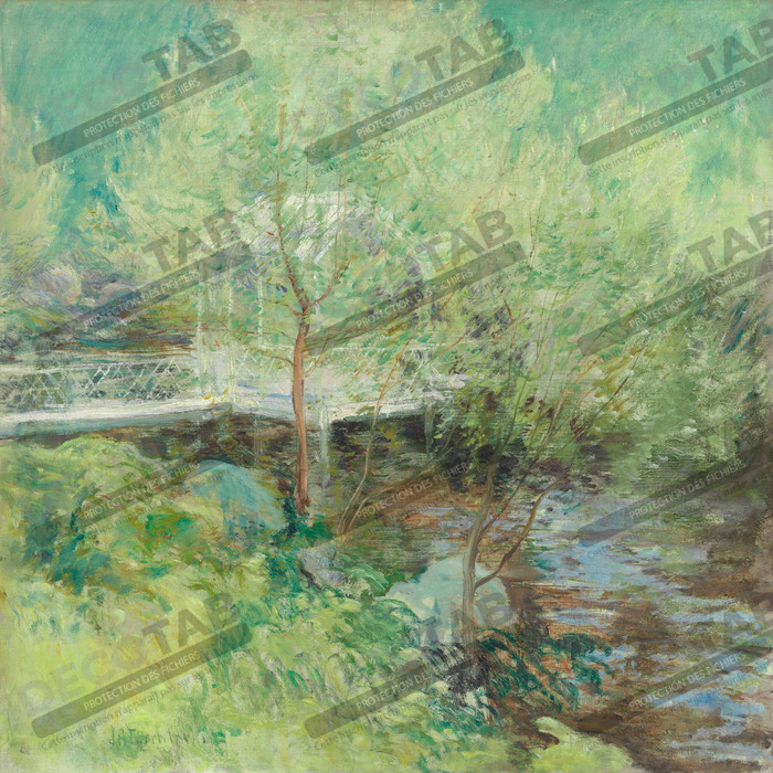 Reproduction Le pont blanc de John Henry Twachtman