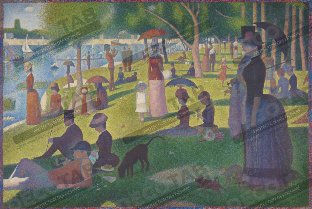 Reproduction A Sunday on La Grande Jatte — 1884 de Georges Seurat