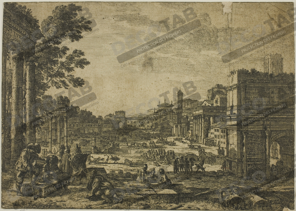 Reproduction Le Forum Romain de Claude Lorrain