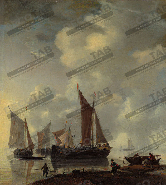 Reproduction Scène de la côte de Reinier Zeeman, (Reinier Nooms)