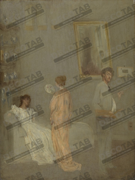 Reproduction L'artiste dans son atelier de James McNeill Whistler