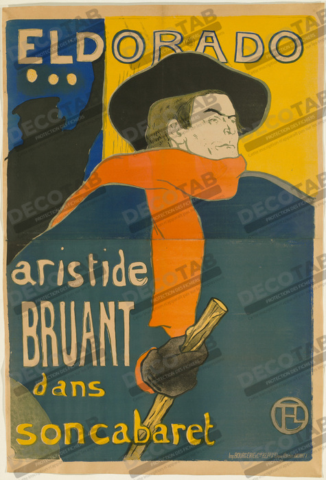 Reproduction Eldorado: Aristide Bruant de Henri de Toulouse-Lautrec