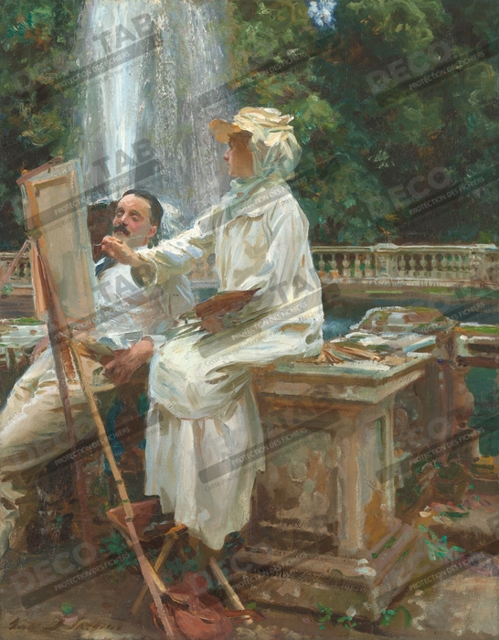 Reproduction La fontaine, Villa Torlonia, Frascati, Italie de John Singer Sargent