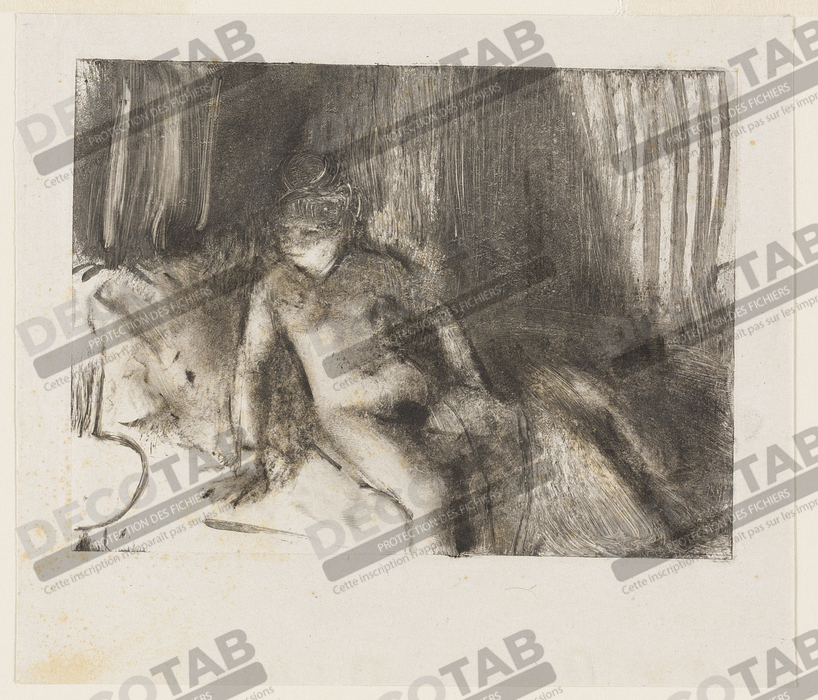Reproduction Attendre de Hilaire Germain Edgar Degas