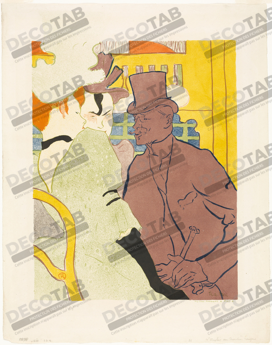 Reproduction L'Anglais au Moulin Rouge de Henri de Toulouse-Lautrec