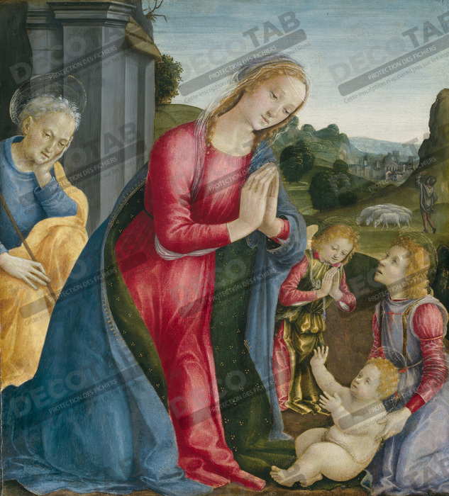Reproduction L'Adoration de l'Enfant Jésus de Vincenzo Frediani