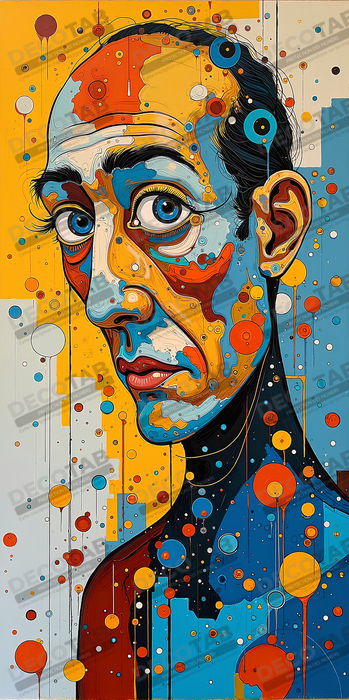 Tableau moderne : portrait inspiration cubiste