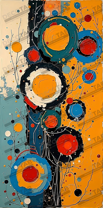 Tableau abstrait moderne et coloré Made in France