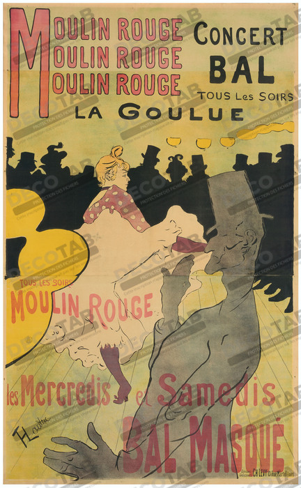 Reproduction Moulin Rouge, La Goulue de Henri de Toulouse-Lautrec