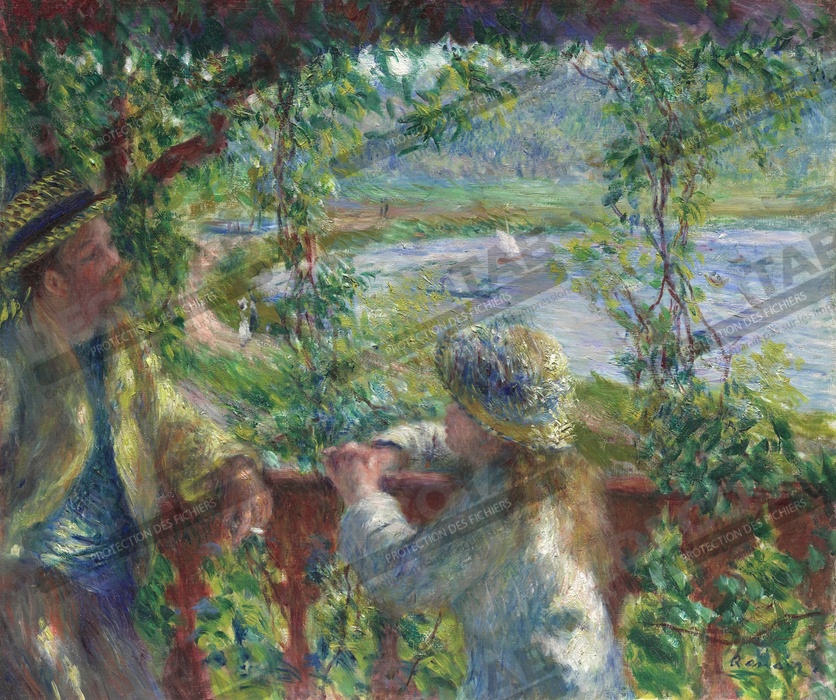 Reproduction Près du lac de Pierre-Auguste Renoir
