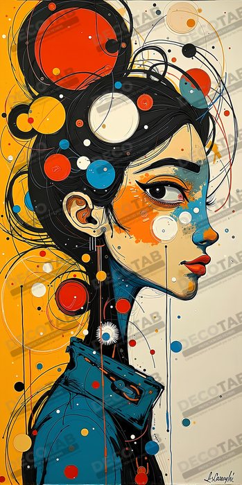 Tableau moderne : portrait inspiration cubiste