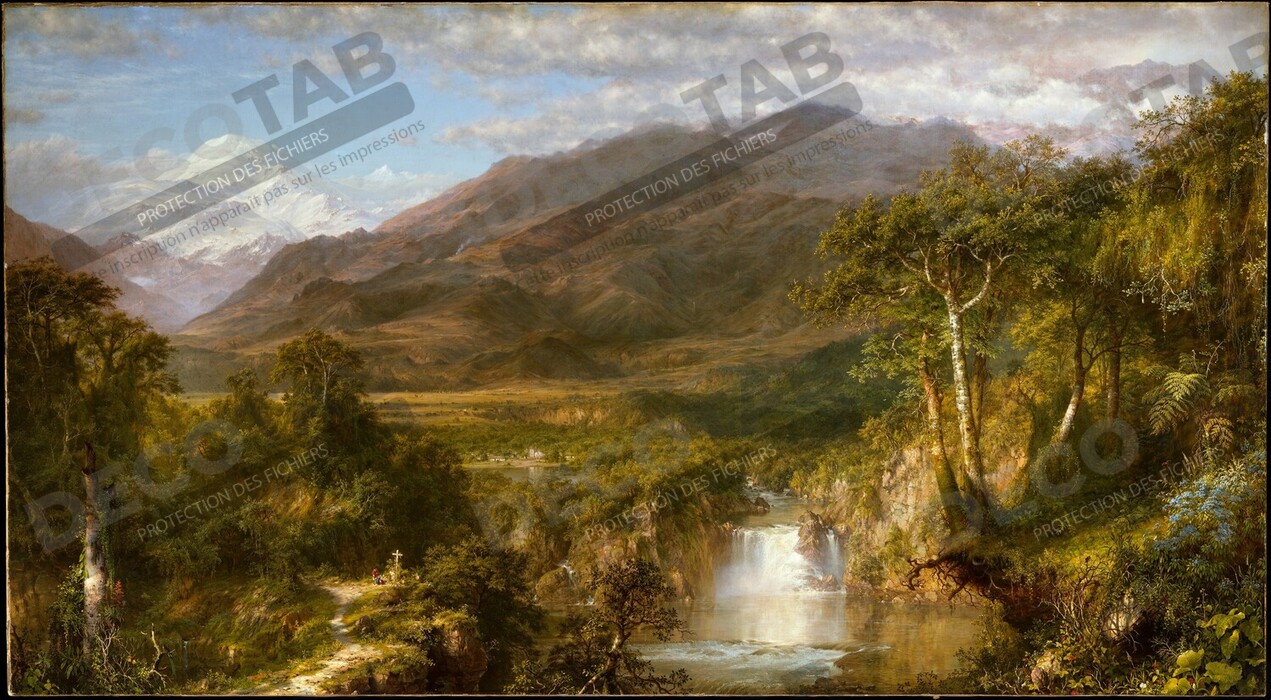 Reproduction Cœur des Andes de Frederic Edwin Church