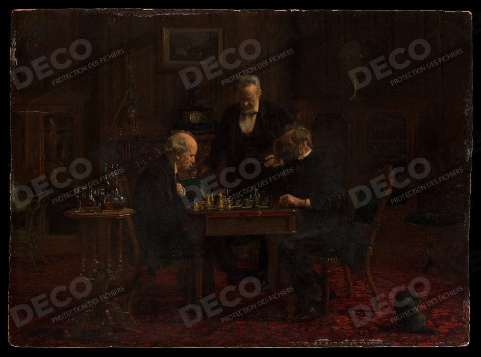 Reproduction Les joueurs d'échecs de Thomas Eakins