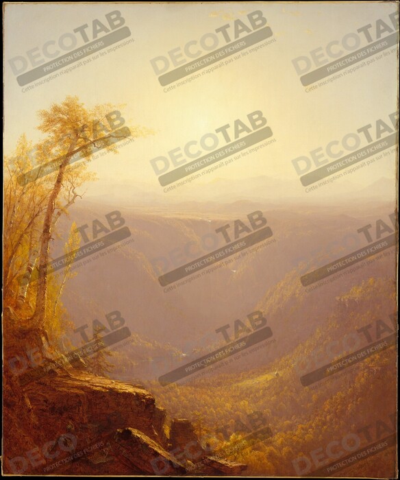 Reproduction Une gorge dans les montagnes (Kauterskill Clove) de Sanford Robinson Gifford