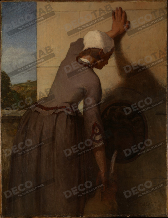 Reproduction Fille à la fontaine de William Morris Hunt