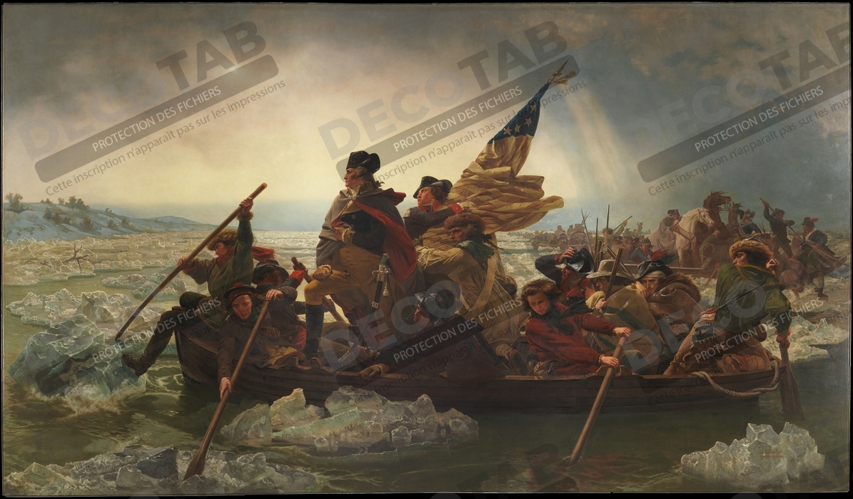Reproduction Washington traversant le Delaware de Emanuel Leutze