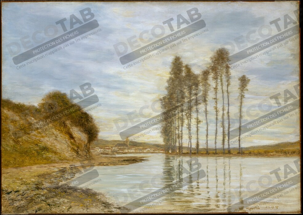 Reproduction Vue sur la Seine : Harpe des Vents de Homer Dodge Martin