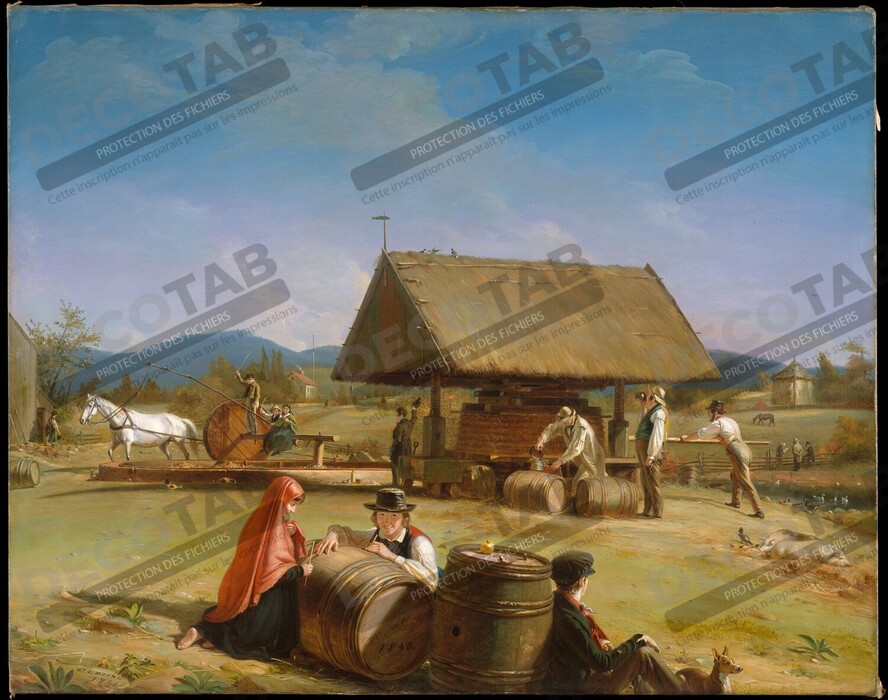 Reproduction Fabrication de cidre de William Sidney Mount