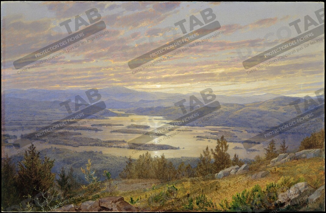 Reproduction Lac Squam depuis Red Hill de William Trost Richards