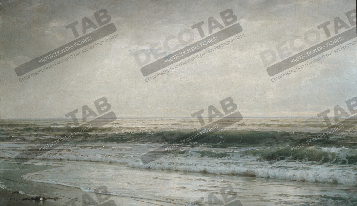 Reproduction Plage du New Jersey de William Trost Richards