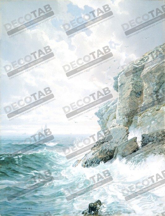 Reproduction Falaise du purgatoire de William Trost Richards