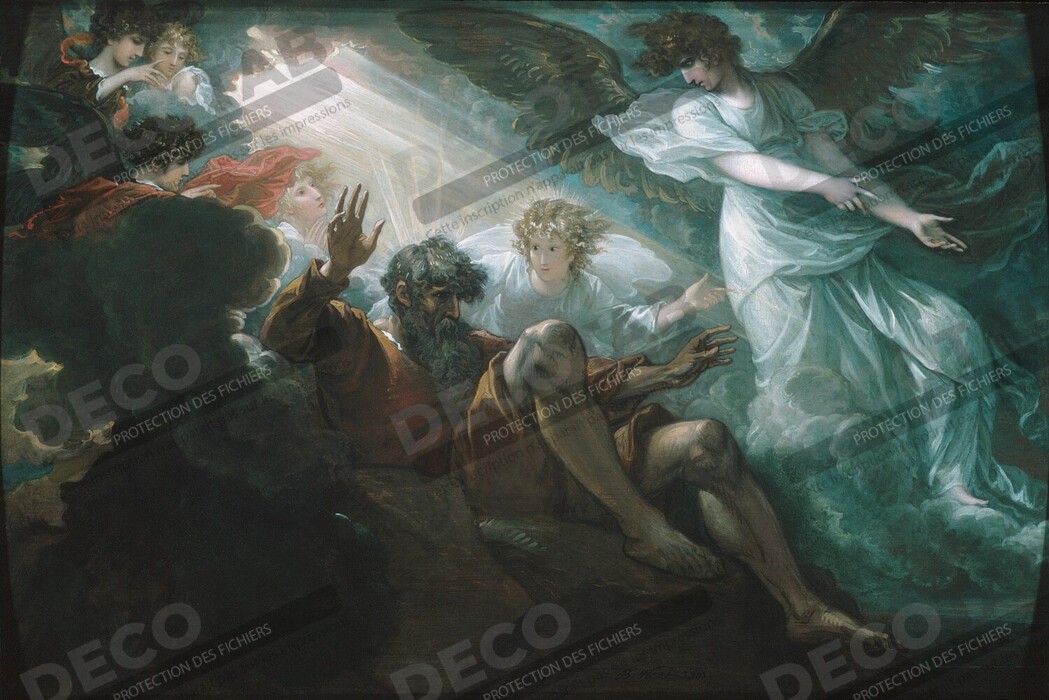 Reproduction Moïse a montré la terre promise de Benjamin West