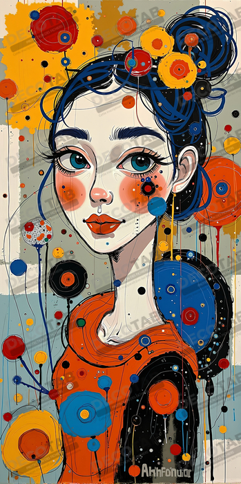 Tableau moderne : portrait inspiration cubiste