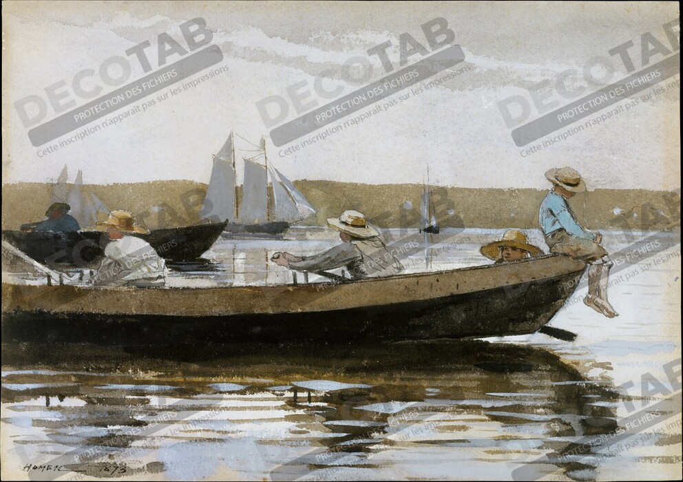 Reproduction Garçons dans un doris de Winslow Homer