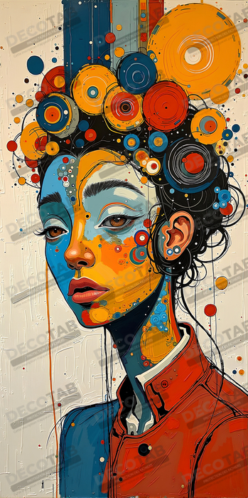Tableau moderne : portrait inspiration cubiste