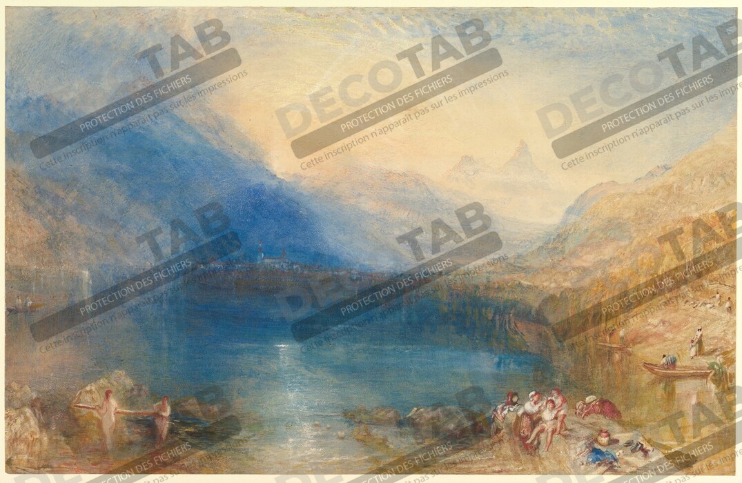 Reproduction Le lac de Zoug de Joseph Mallord William Turner