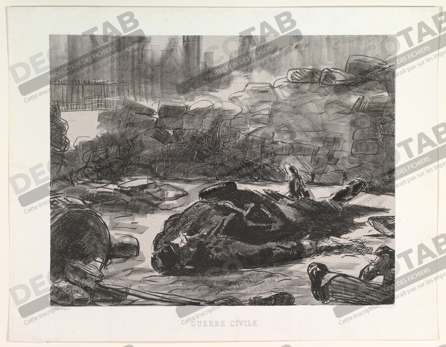 Reproduction Civil War (Guerre Civile) de Edouard Manet
