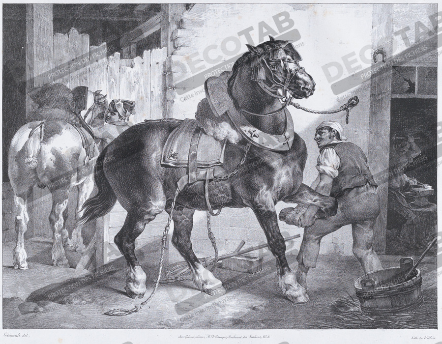 Reproduction Le forgeron français de Théodore Gericault