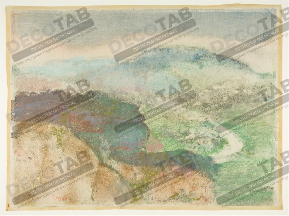 Reproduction Paysage de Edgar Degas