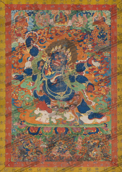 Reproduction Le protecteur courroucé Mahakala, forme protectrice tantrique d'Avalokiteshvara
