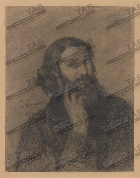Reproduction Autoportrait de Gustave Courbet