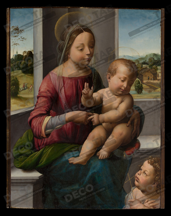 Reproduction Vierge à l'enfant avec le jeune saint Jean-Baptiste de Fra Bartolomeo (Bartolomeo di Paolo del Fattorino)