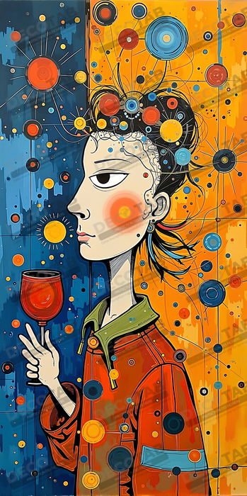 Tableau moderne : portrait inspiration cubiste