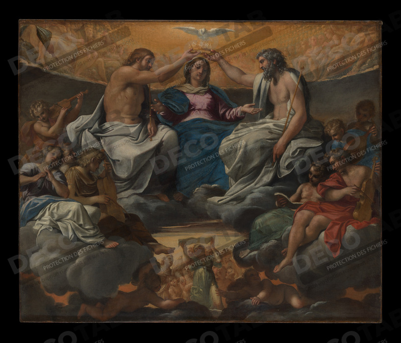 Reproduction Le couronnement de la Vierge de Annibale Carracci