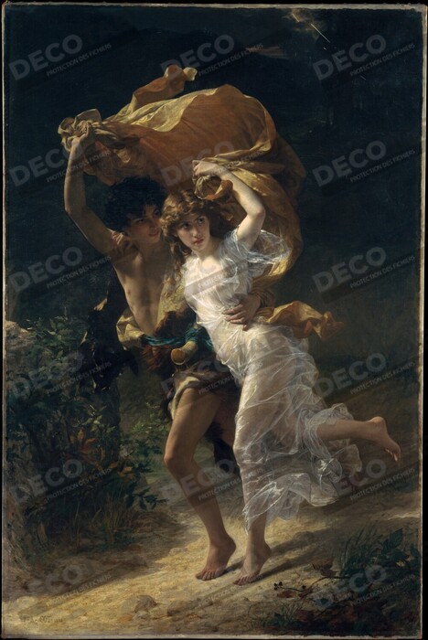 Reproduction La tempête de Pierre-Auguste Cot