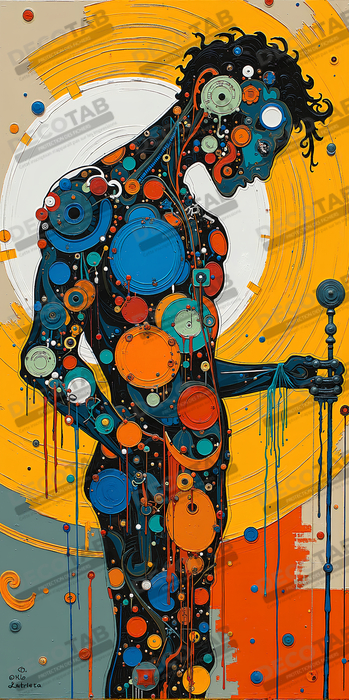 Tableau moderne : portrait inspiration cubiste
